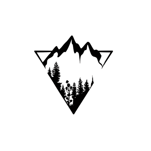 Minimalistisk bjerg