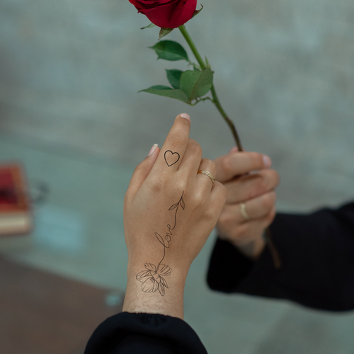 Valmue-tatovering