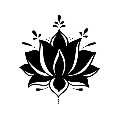 Minimalistisk lotusblomst