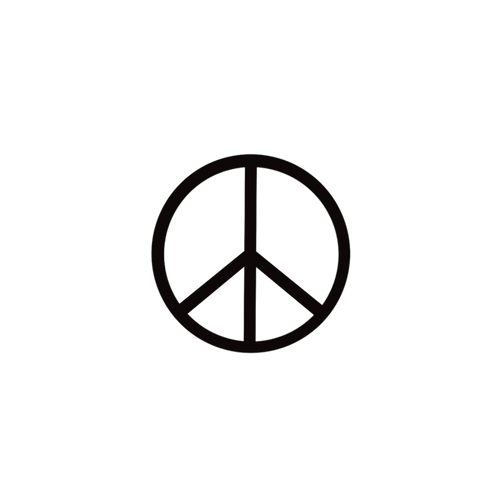 Peace and love-tatovering