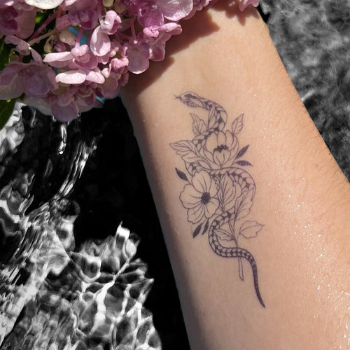 Fortryllet blomster-slange