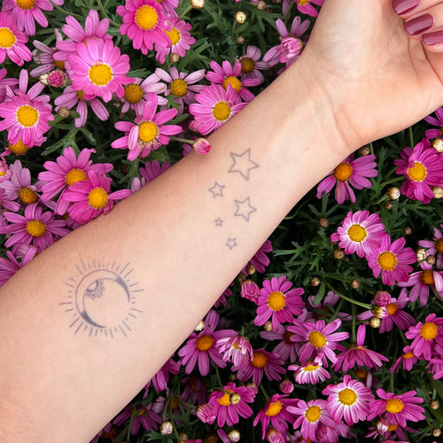 Sol-måne-tatovering