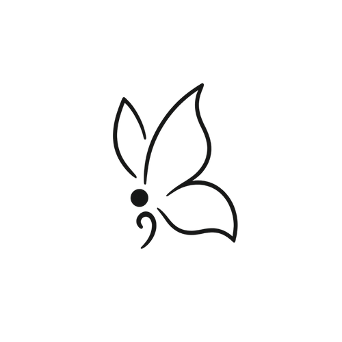 Papillon point virgule