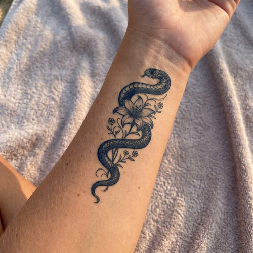 Serpent fleur