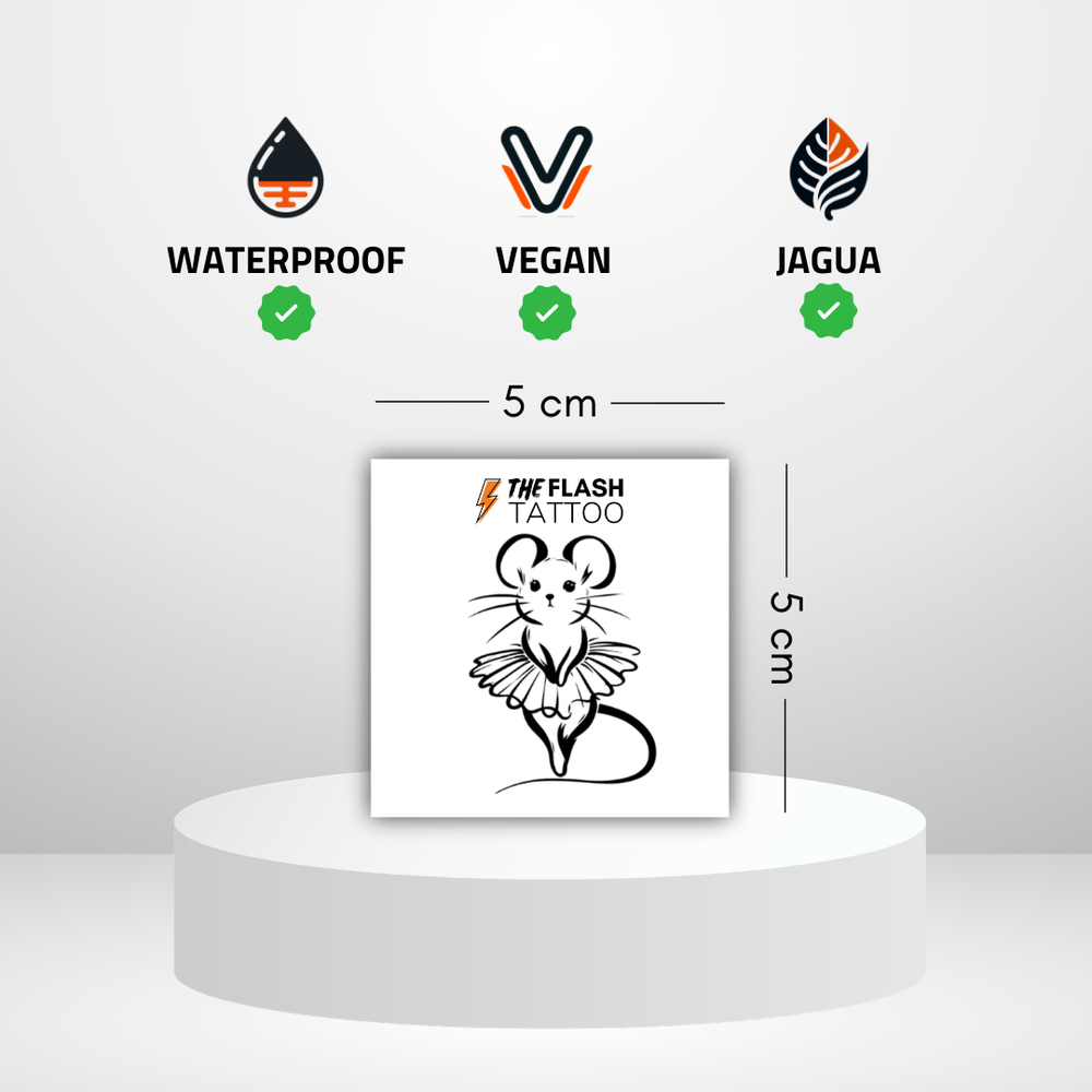 Tatouage ephemere souris