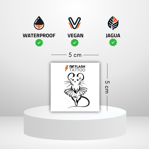 Tatouage ephemere souris