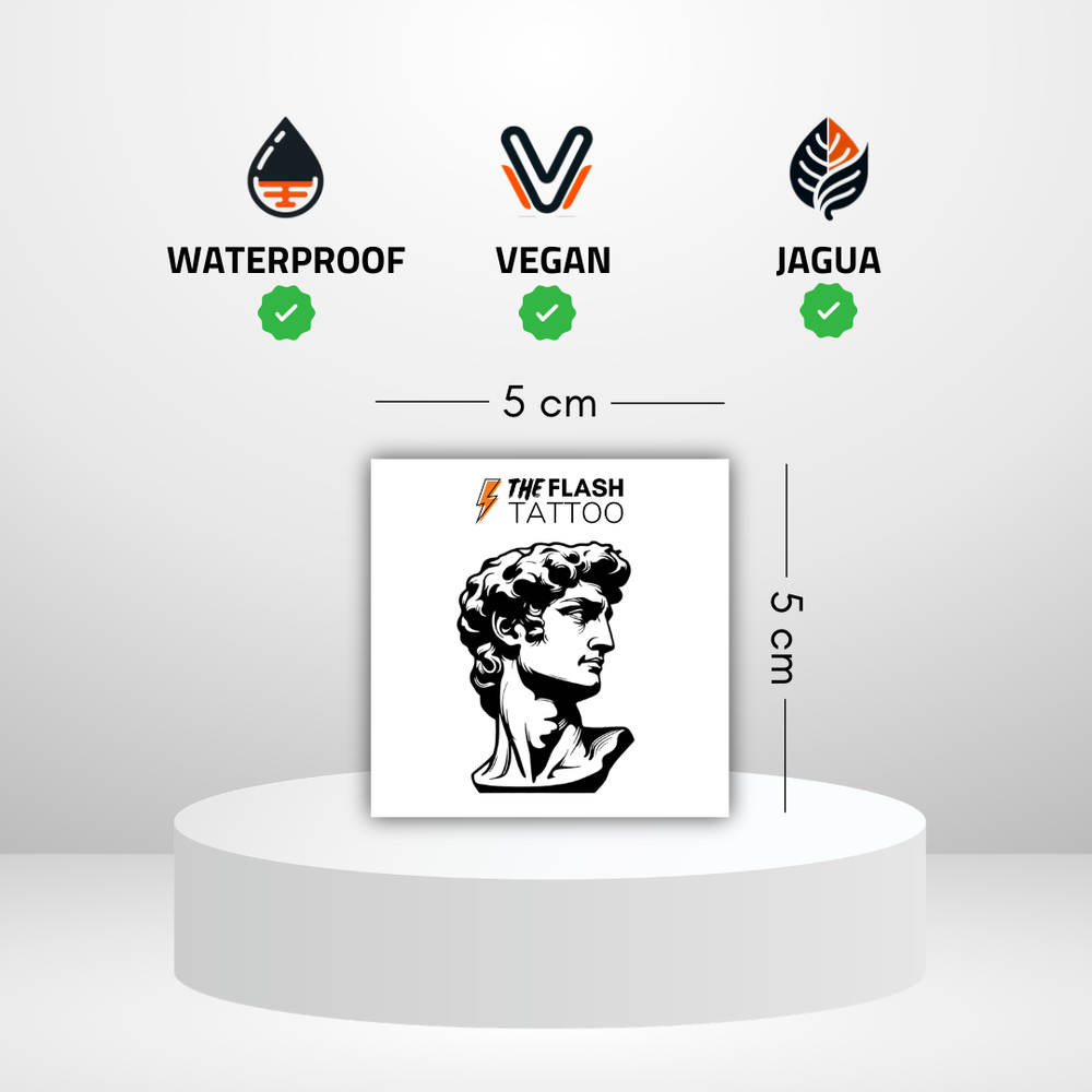 Tatouage temporaire statue