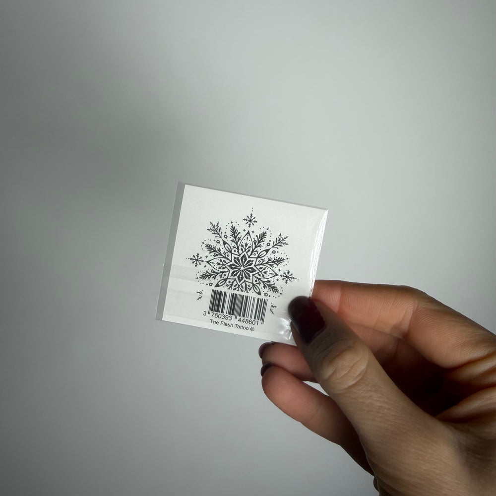 Tatouage ephemere flocon de neige