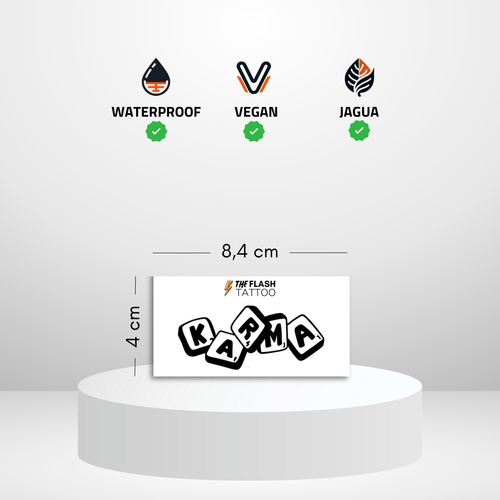 Tatouage ephemere karma jeu